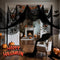 Czarna gaza dekoracyjna – Halloween