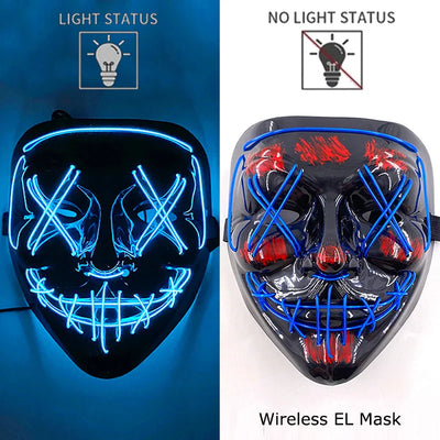 Neonowa maska LED (Purge)- HIT HALLOWEEN 2025