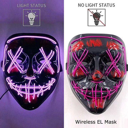 Neonowa maska LED (Purge)- HIT HALLOWEEN 2025