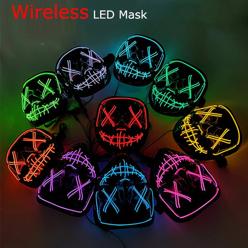 Neonowa maska LED (Purge)- HIT HALLOWEEN 2025
