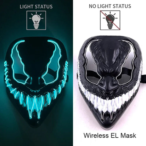Neonowa maska LED (Purge)- HIT HALLOWEEN 2025
