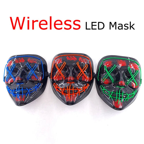 Neonowa maska LED (Purge)- HIT HALLOWEEN 2025