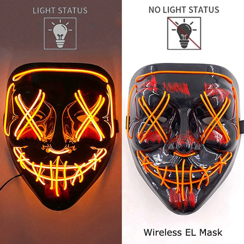 Neonowa maska LED (Purge)- HIT HALLOWEEN 2025