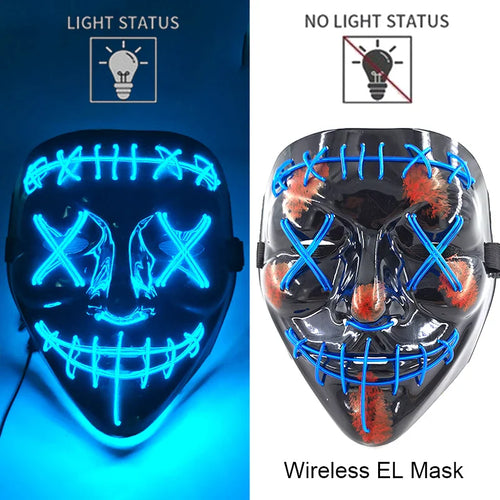 Neonowa maska LED (Purge)- HIT HALLOWEEN 2025