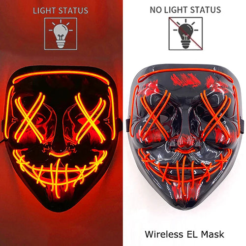 Neonowa maska LED (Purge)- HIT HALLOWEEN 2025
