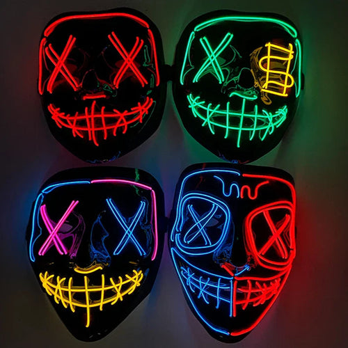 Neonowa maska LED (Purge)- HIT HALLOWEEN 2025