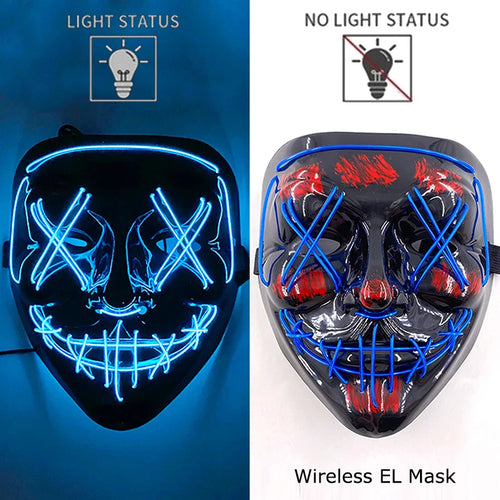 Neonowa maska LED (Purge)- HIT HALLOWEEN 2025